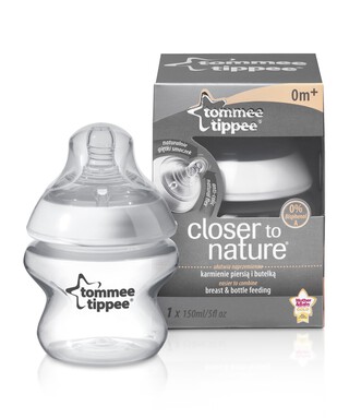 زجاجتي Closer to Nature Easi-Vent™ بسعة 150 ملليلتر منTommee Tippee خالية من البسفينول أ - أبيض